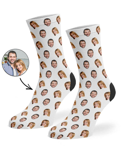 Couples Face Pattern Socks