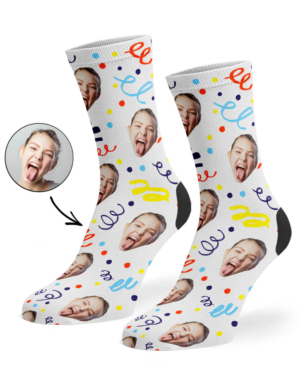 Happy Birthday Confetti Socks