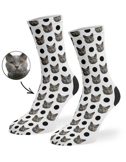 Polka Cat Socks