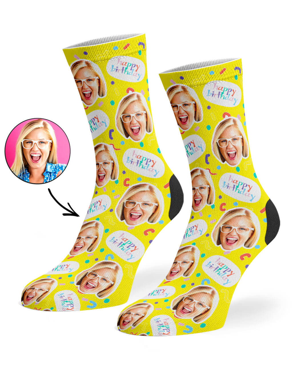 Birthday Squiggle Socks
