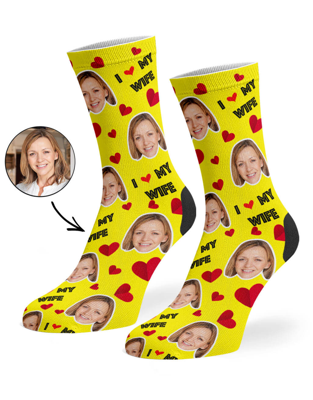 I Love My Wife Socks