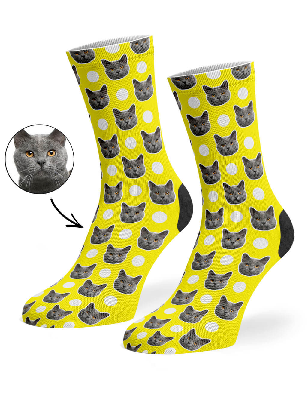Polka Cat Socks
