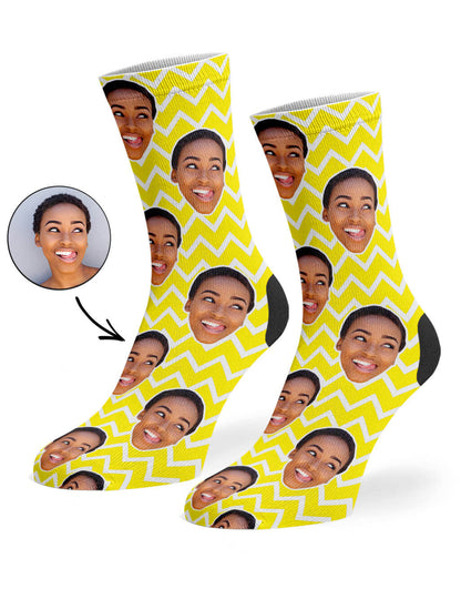 Zig Zag Face Pattern Socks