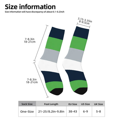 Seattle Football Style Socks – Personalized & Customizable