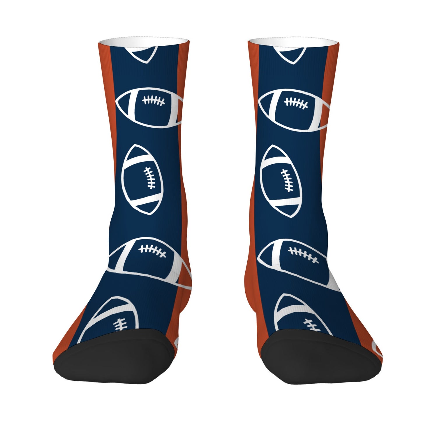 Denver Football Style Socks – Personalized & Customizable