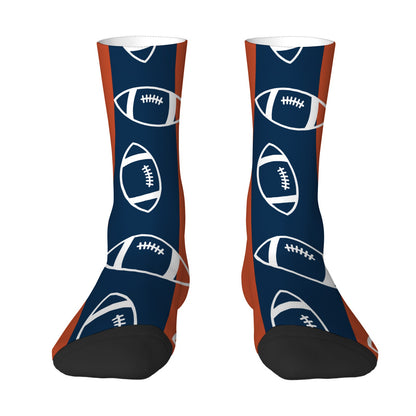 Denver Football Style Socks – Personalized & Customizable