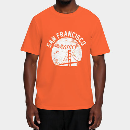 Vintage San Francisco Skyline SF Baseball Fans T-Shirt