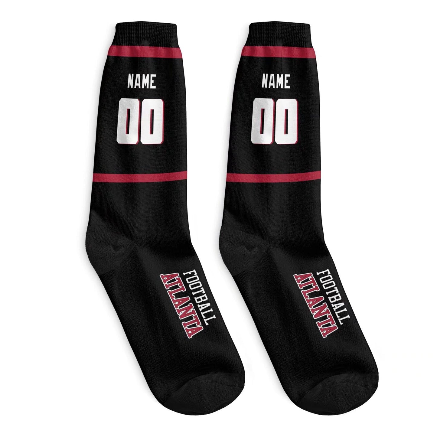 Atlanta Custom Socks Add Name or Number