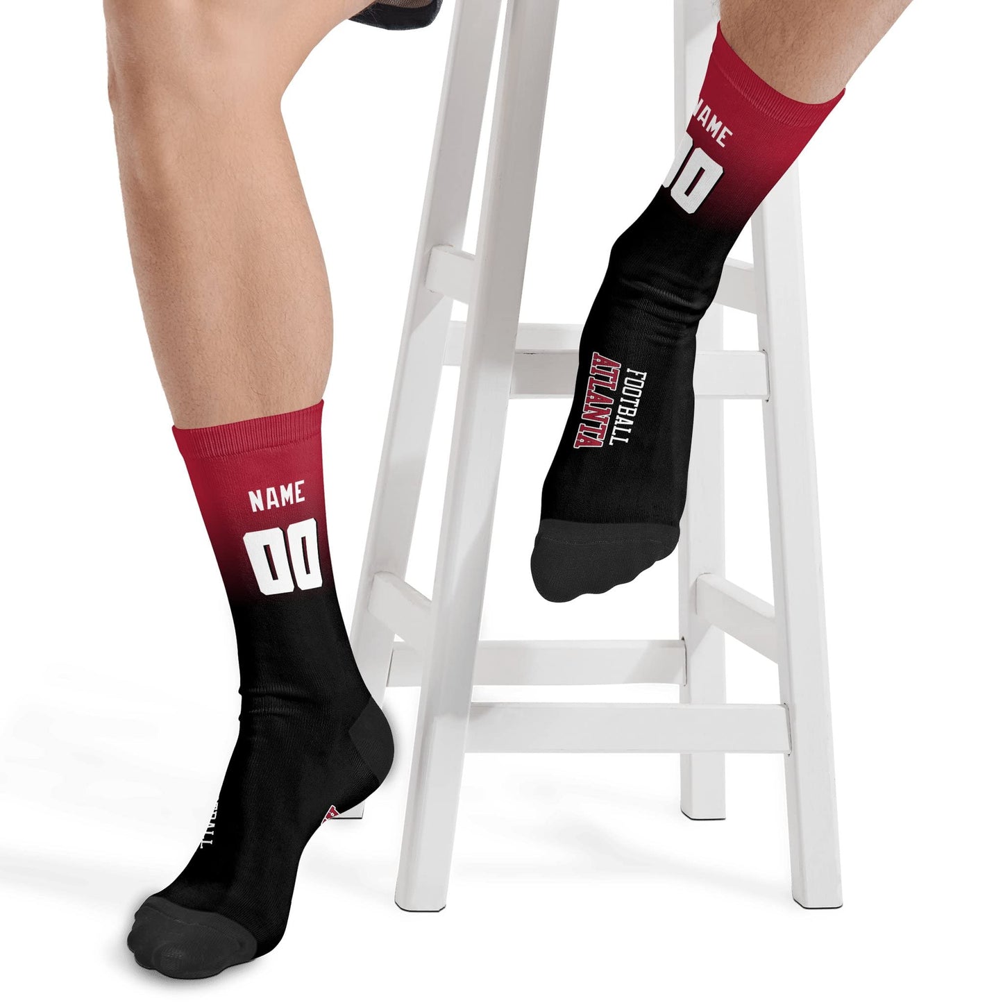Atlanta Custom Socks Add Name or Number
