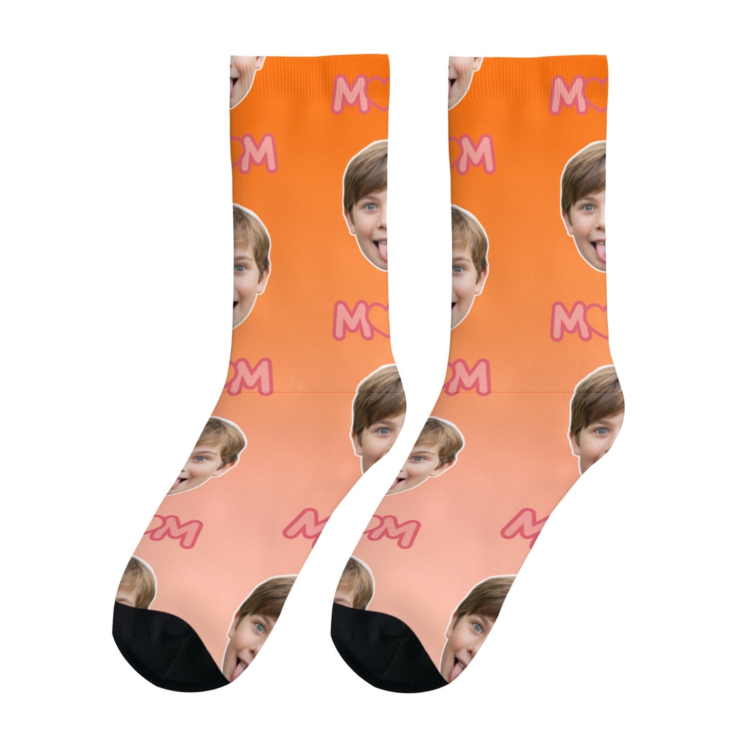 Custom Best Mom Gradient Sock