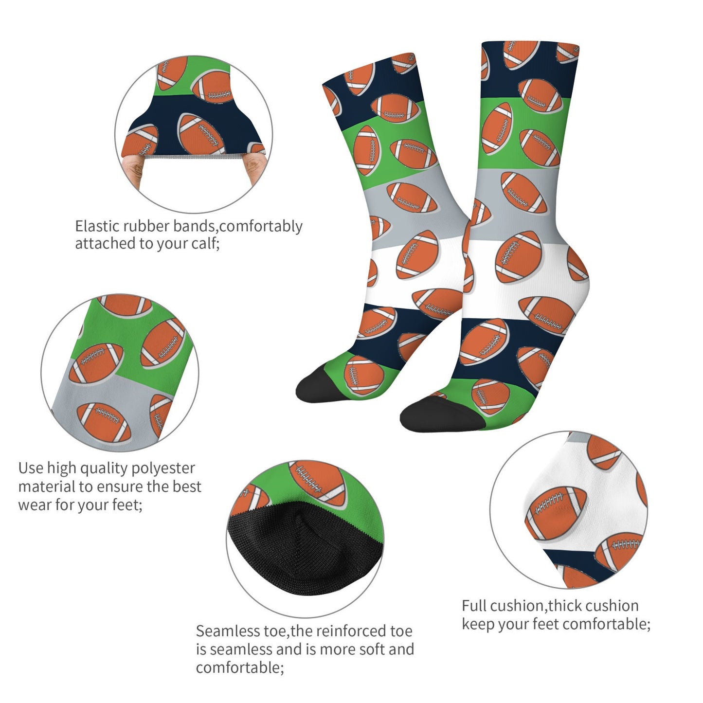 Custom Socks for Seattle Football Fans