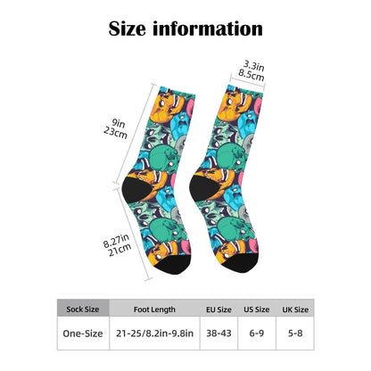 Custom Men's Underwear & Socks Set - Colorful Skull Design