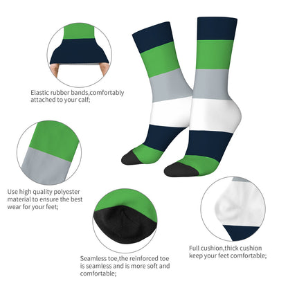 Seattle Football Style Socks – Personalized & Customizable
