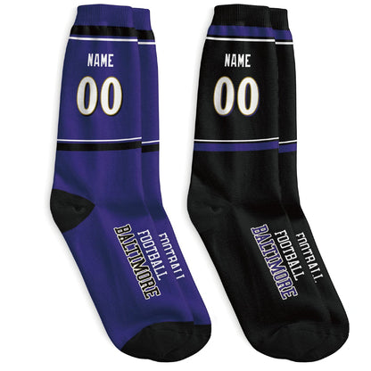 Personalized Baltimore Football Sock for Everyday Wear