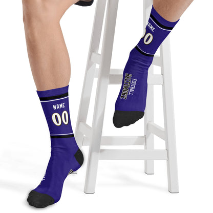 Personalized Baltimore Football Sock for Everyday Wear