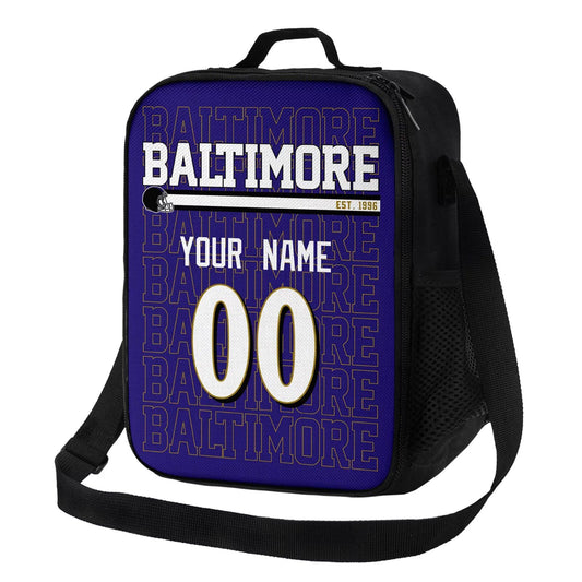 Durable Baltimore Lunch Box Bag Personalized with Name Option