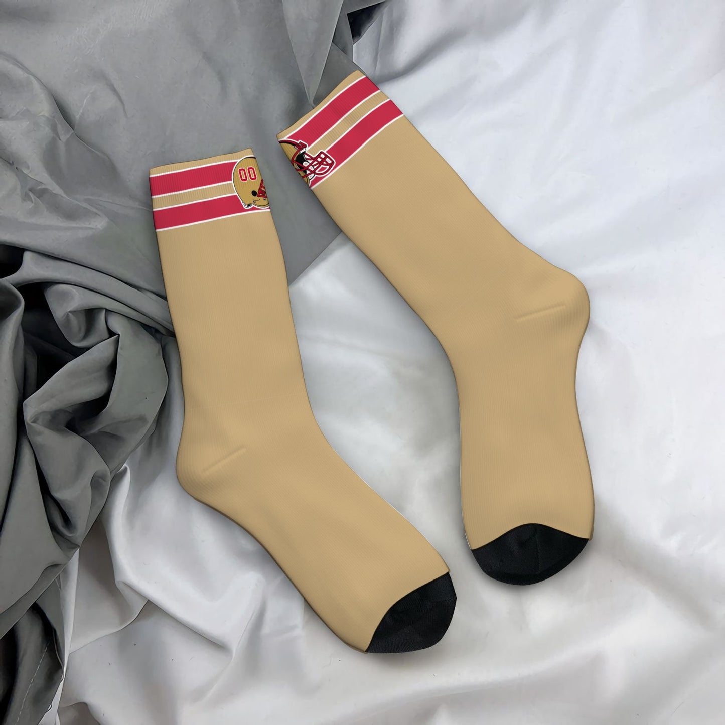 San Francisco Football Style Socks – Personalized & Unique