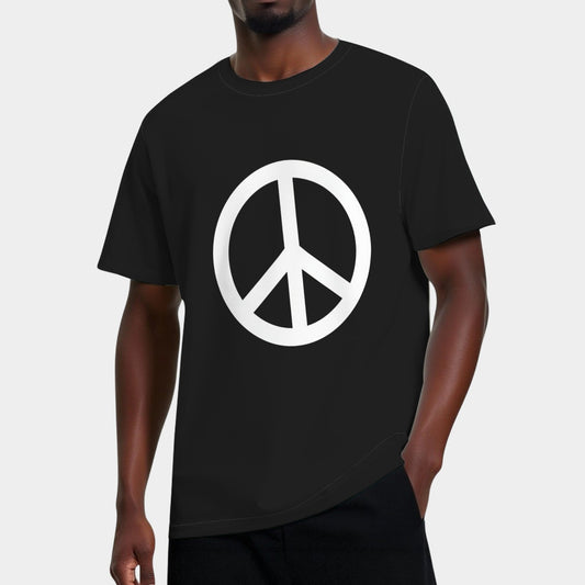 Peace Sign Anti War Vintage Retro Casual Tee Shirt