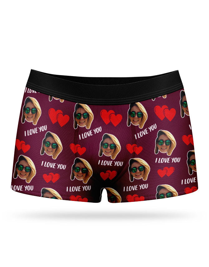 I Love You Valentines Boxers