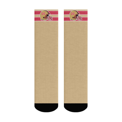 San Francisco Football Style Socks – Personalized & Unique