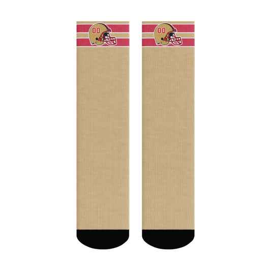 San Francisco Football Style Socks – Personalized & Unique
