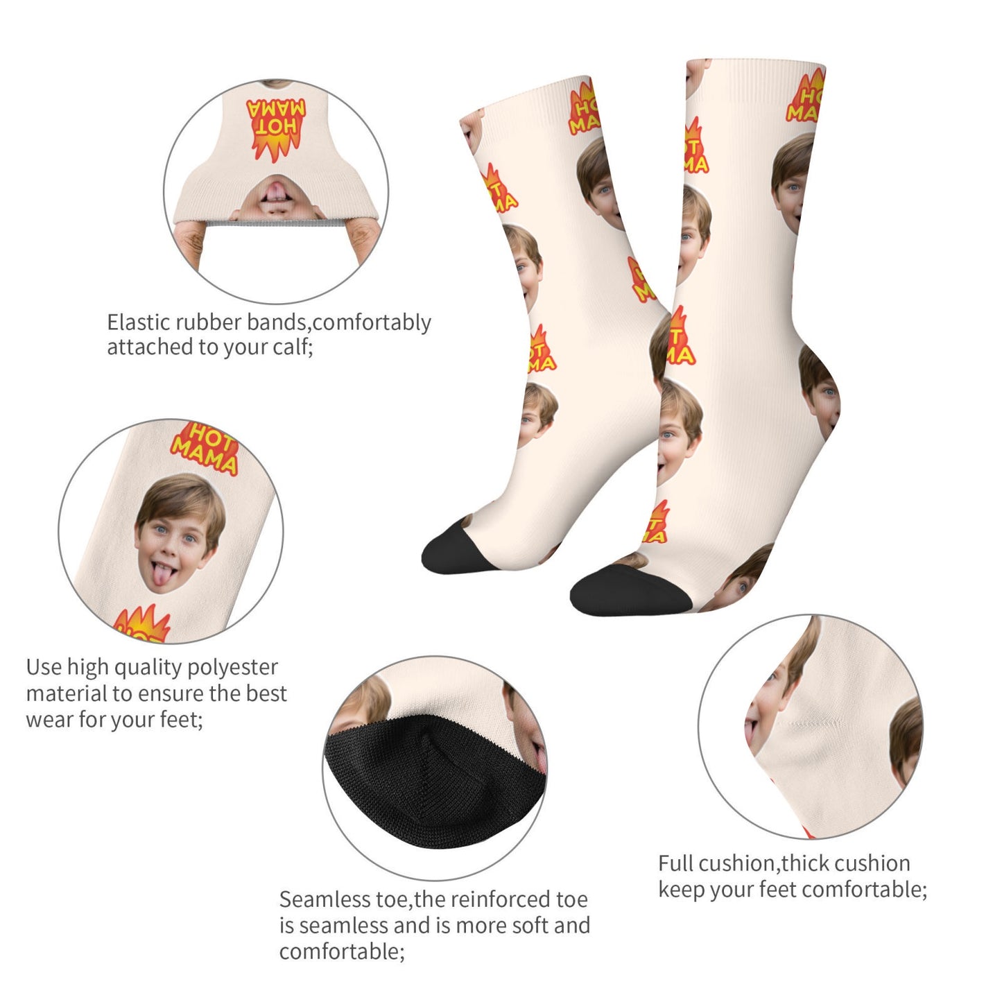 Custom Hot Mom Sock