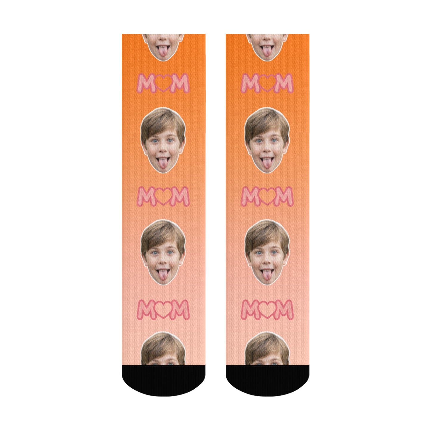 Custom Best Mom Gradient Sock