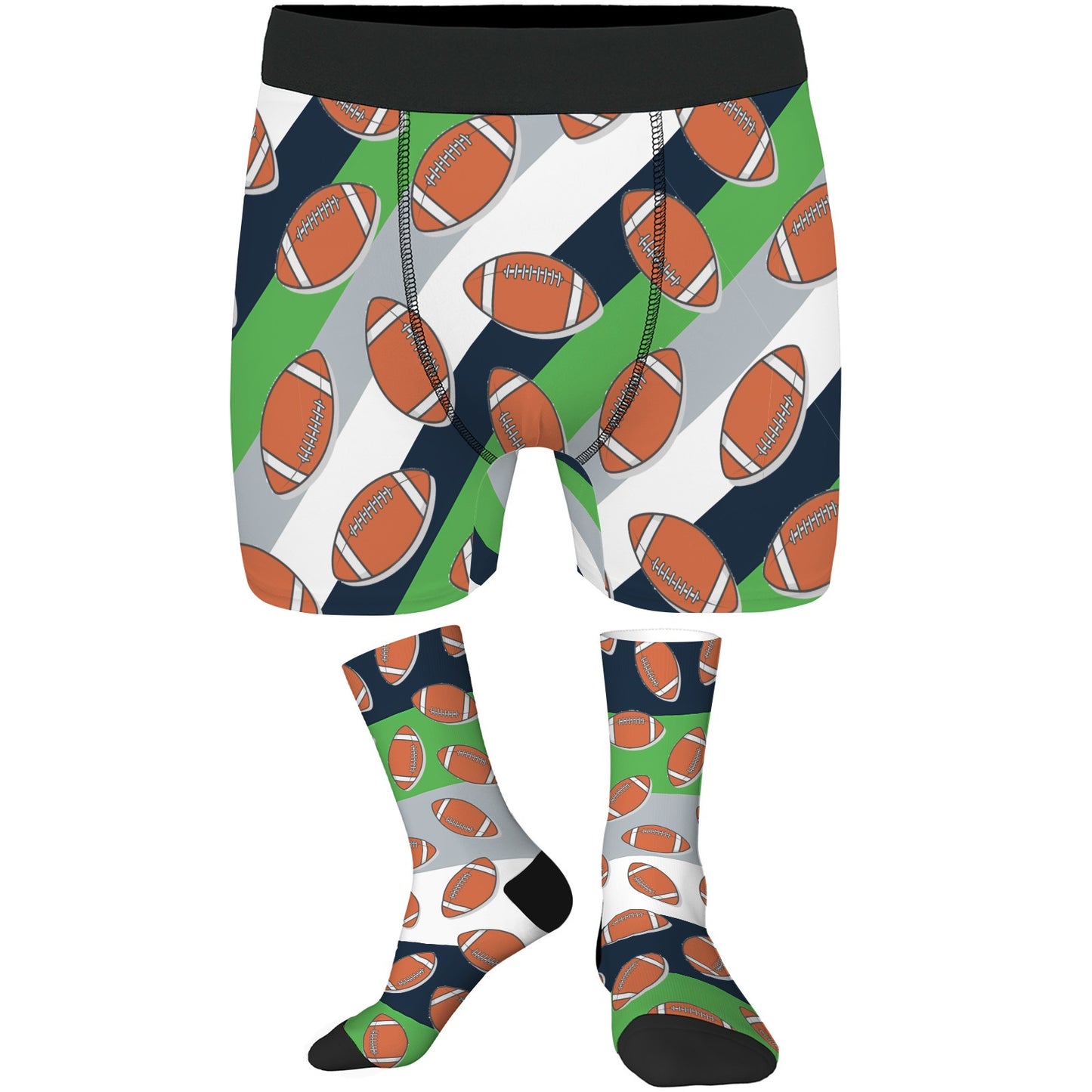 Personalized Seattle Football Colors Socks & Boxer Briefs
