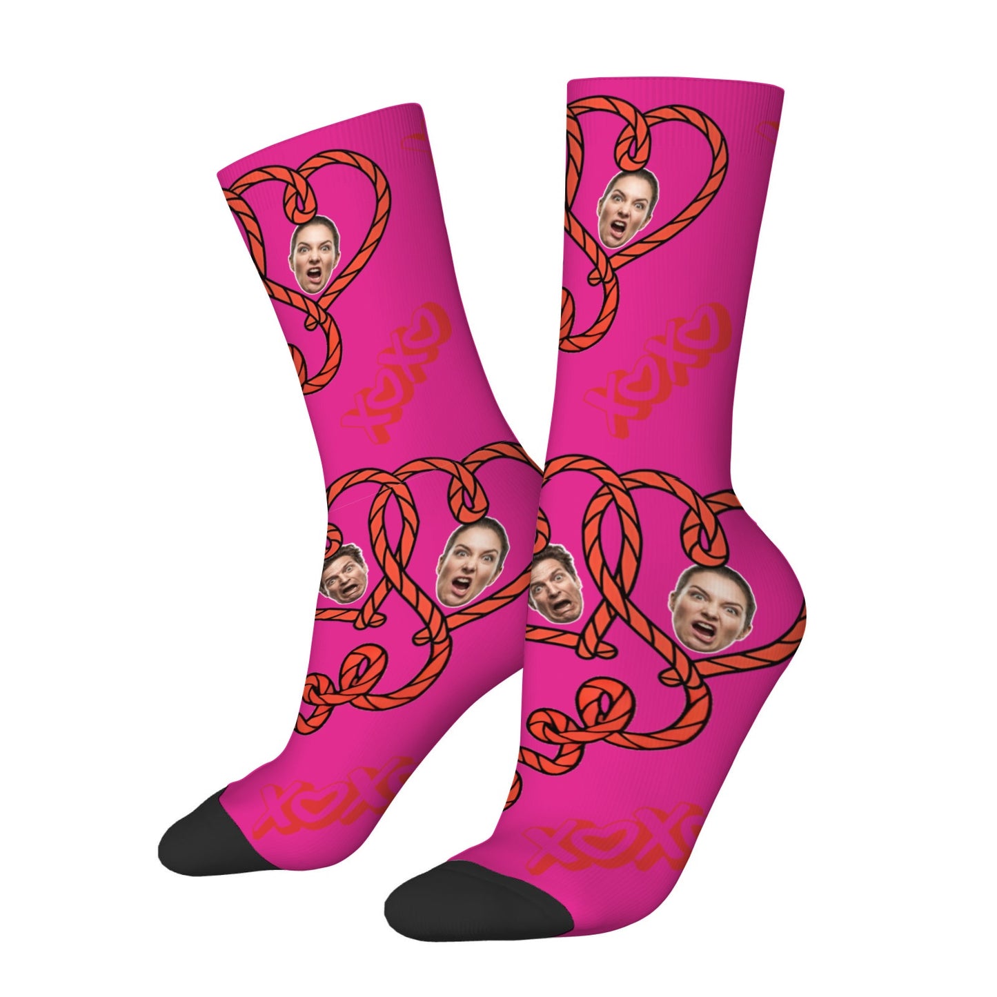 Personalized Valentine's Day Couple Love Heart Sock