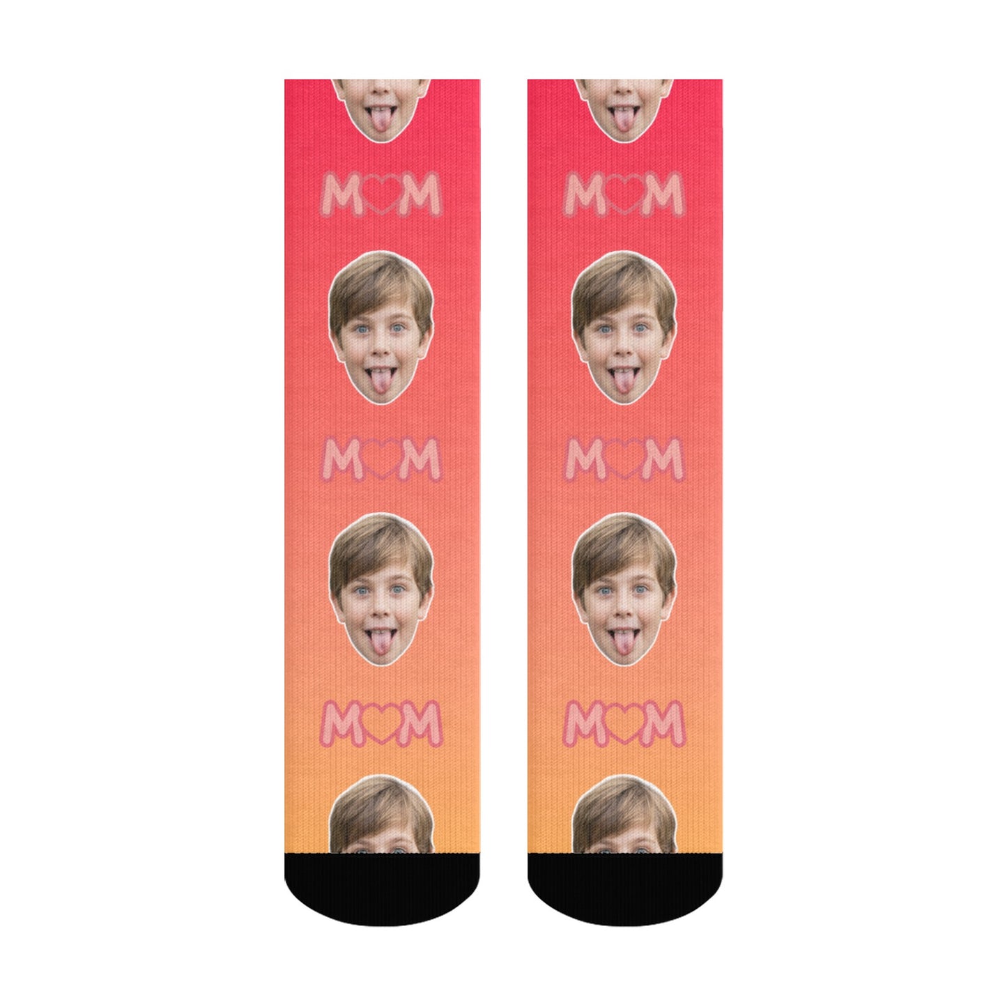 Custom Best Mom Gradient Sock