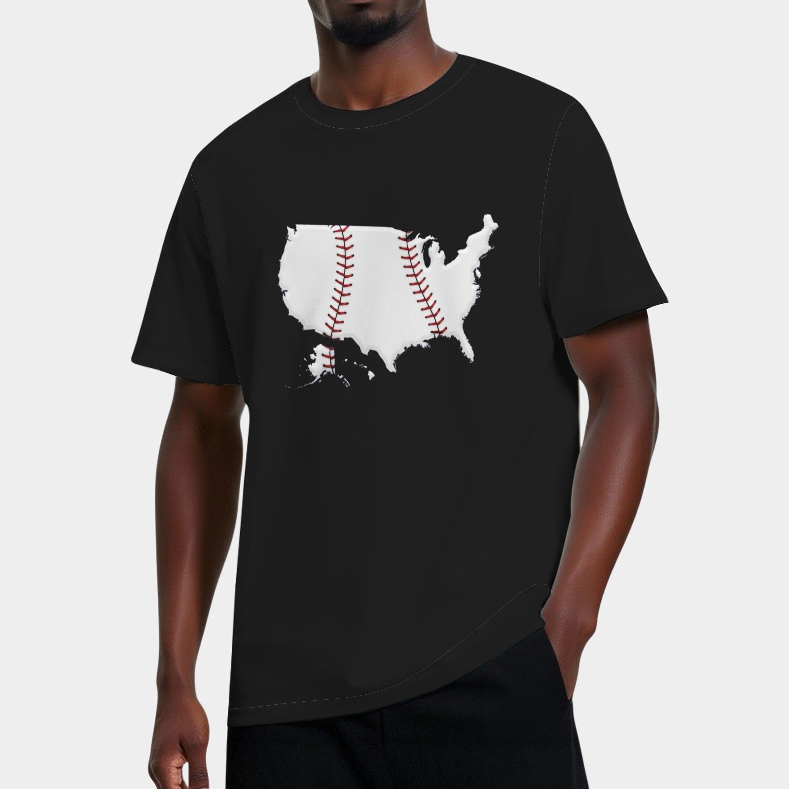 US Map American Baseball T-Shirt