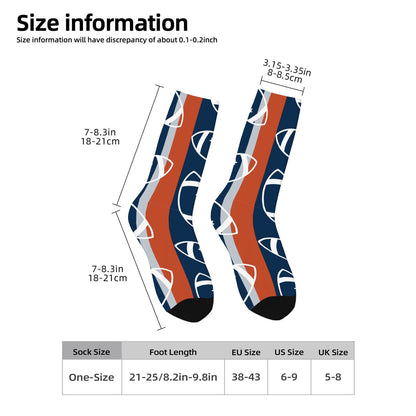 Denver Football Style Socks – Personalized & Customizable