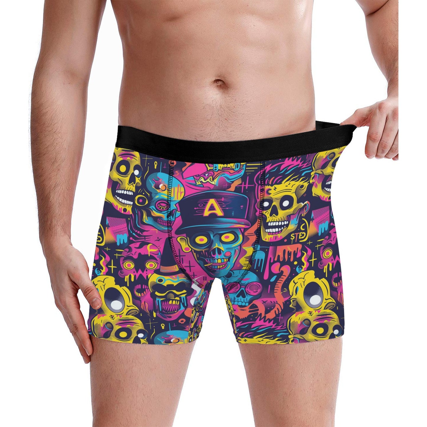 Custom Men's Underwear & Socks Set - Shock Skull