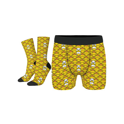 Custom Men's Underwear & Socks Set - Duckling Design