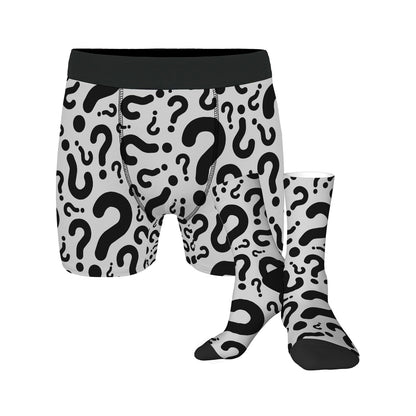Men's Customizable Underwear & Socks Set - Soft Polyester Comfort