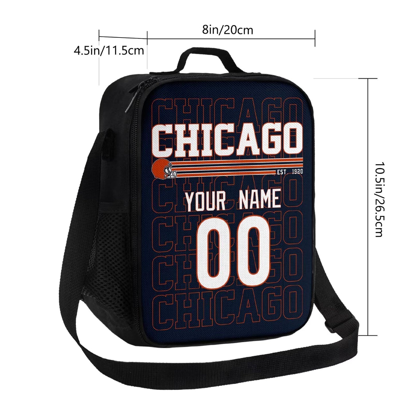 Reusable Chicago Lunch Bag Custom Designed for Work or School