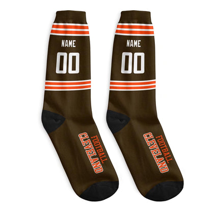 Custom Cleveland Football Socks Show Team Spirit