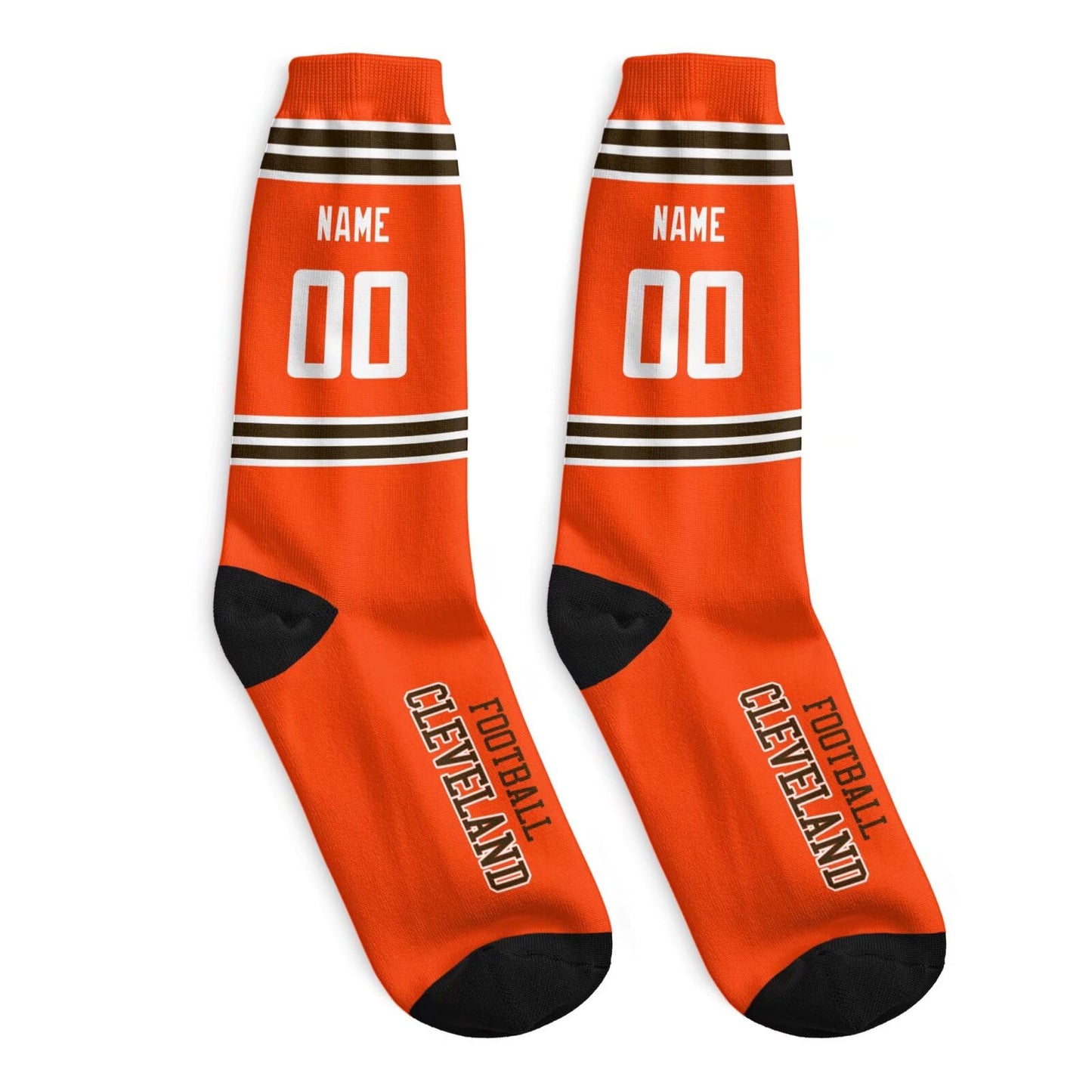 Custom Cleveland Football Socks Show Team Spirit