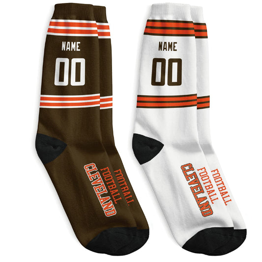 Custom Cleveland Football Socks Show Team Spirit