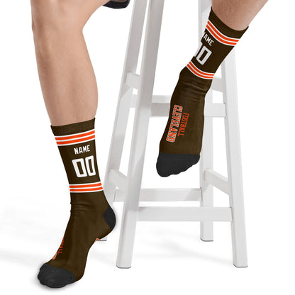 Custom Cleveland Football Socks Show Team Spirit