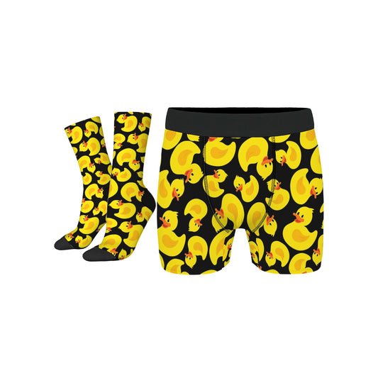 Custom Men's Underwear & Socks Set - Ducks Design
