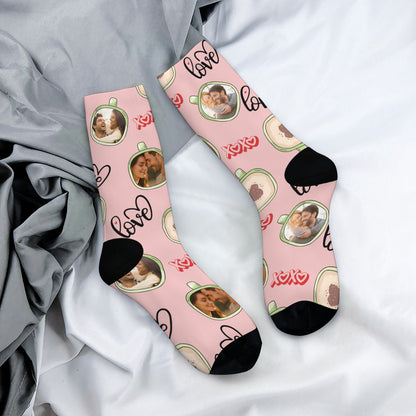 Personalized Valentine's Day Couple Love Coffee Underwear Sock Sets