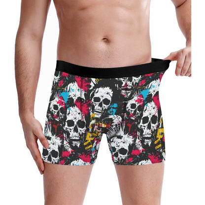 Custom Men's Underwear & Socks Set - Skull Design