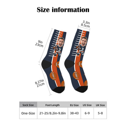 Custom Chicago Football Face Socks & Men’s Underwear Set