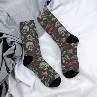 Custom Men's Underwear & Socks Set - Lightning Skull