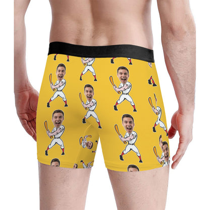 Custom Baseball Face Socks and Underwear for Him