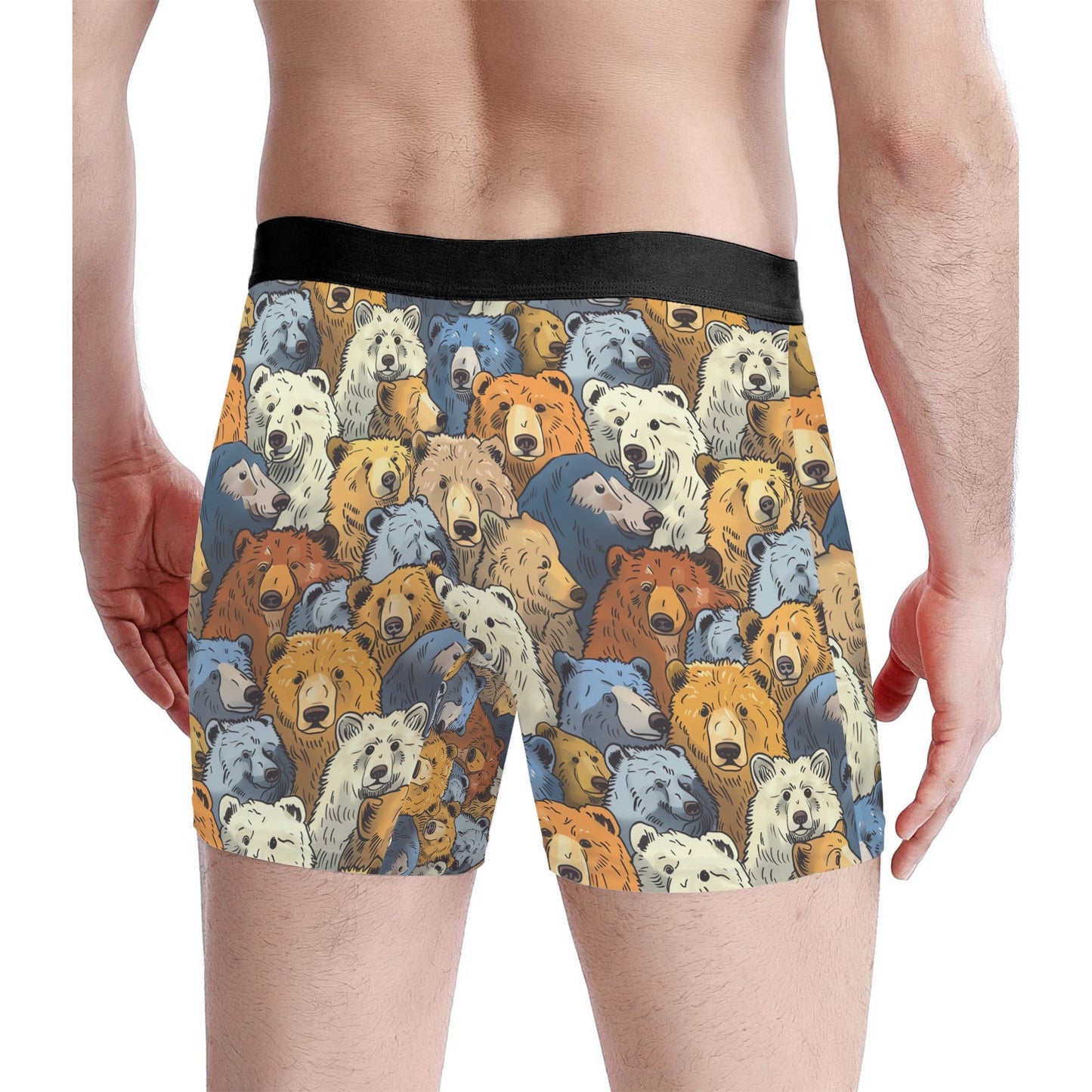 Custom Men's Underwear & Socks Set - Bear Family