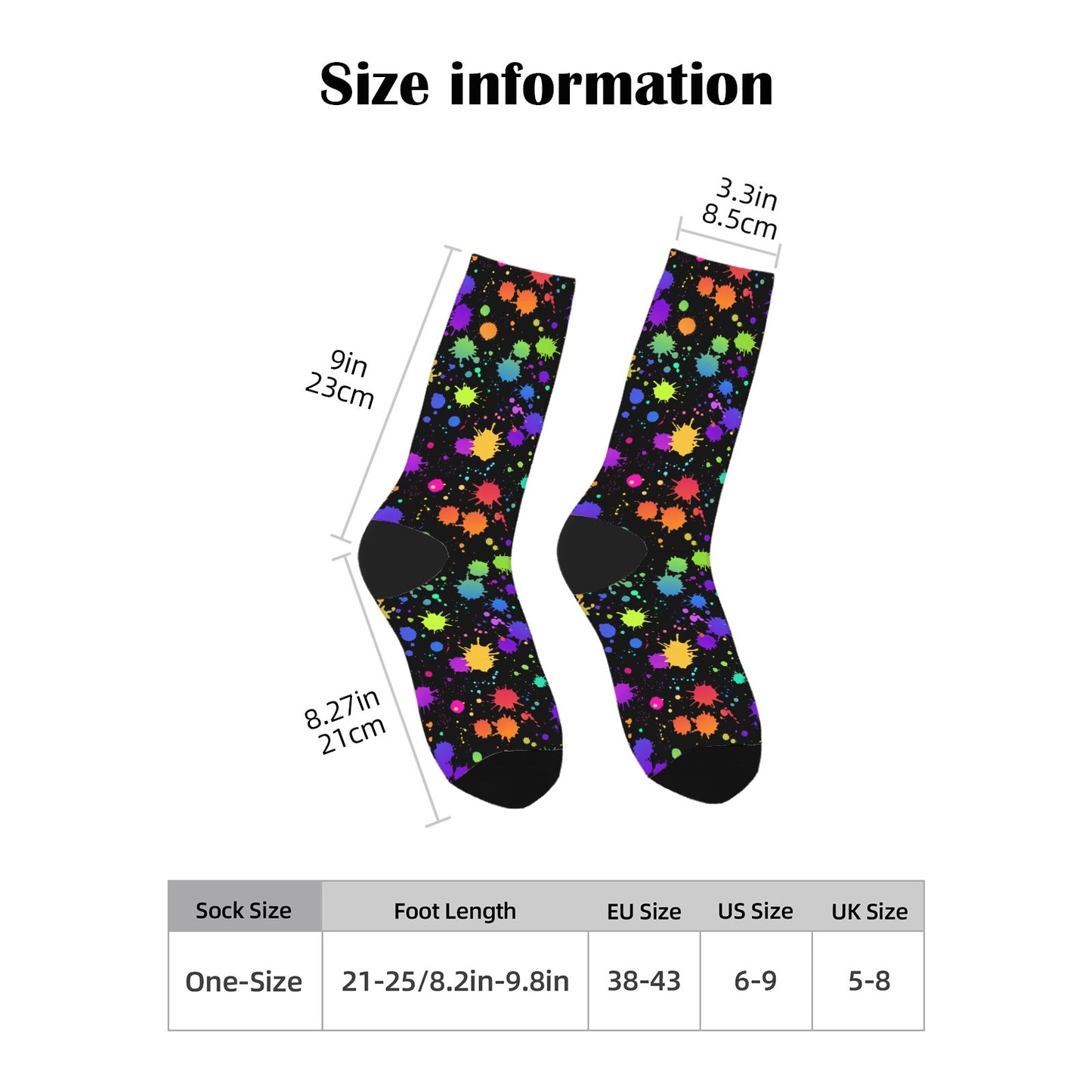 Custom Men's Underwear & Socks Set - Spraying Design