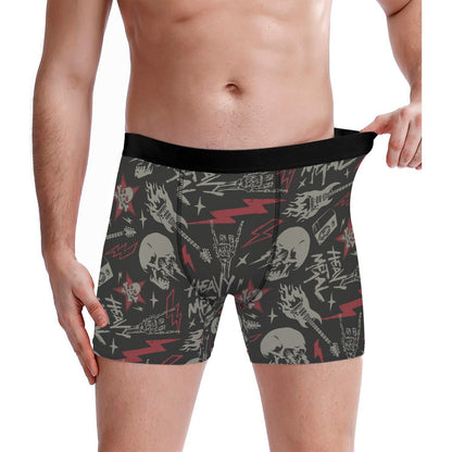 Custom Men's Underwear & Socks Set - Lightning Skull