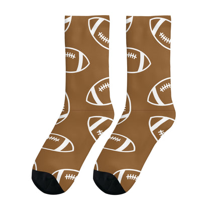 Customizable Football Socks - Faces, Numbers, or Patterns